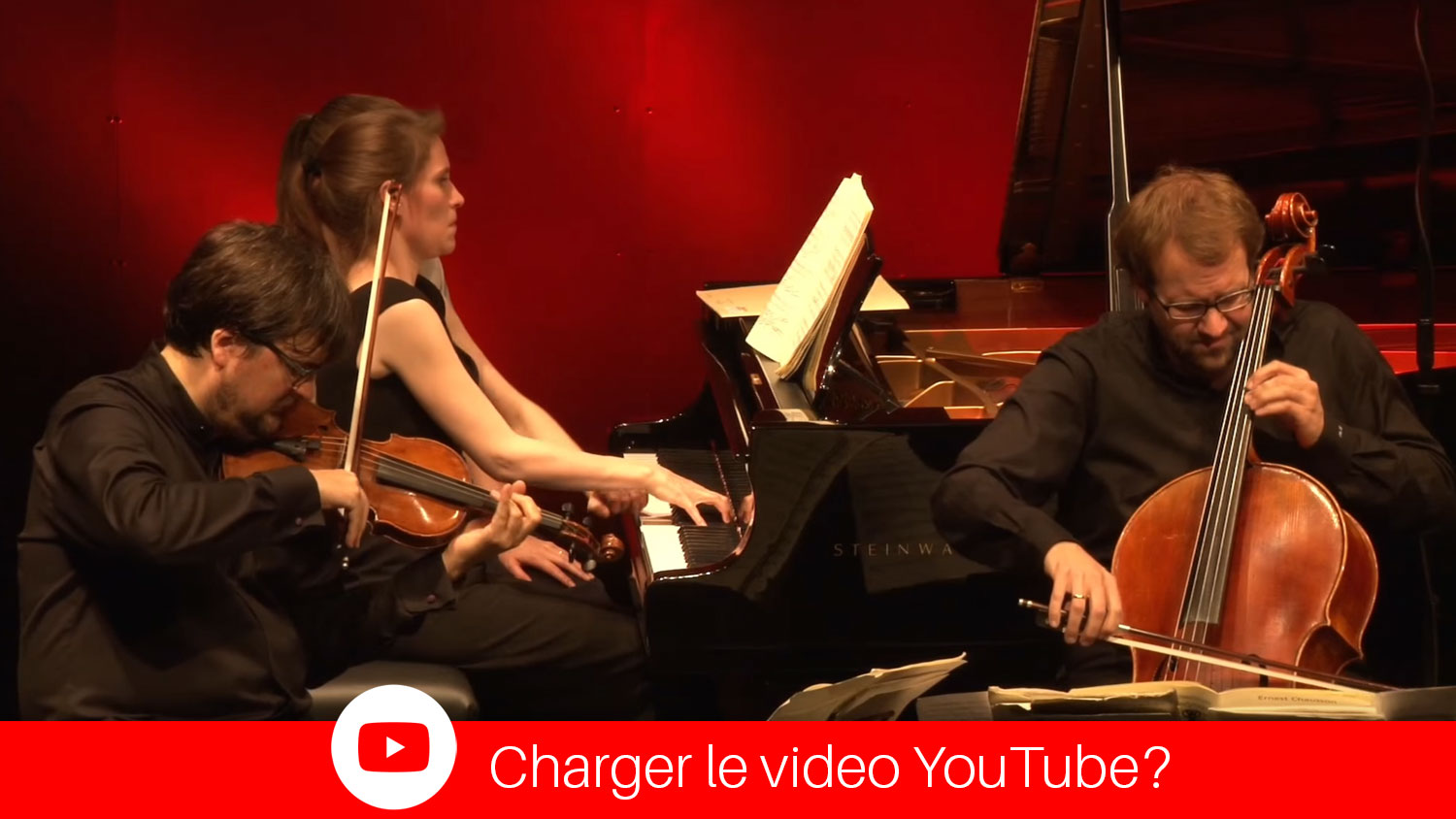 YouTube video Morgenstern Trio - Ernest Chausson